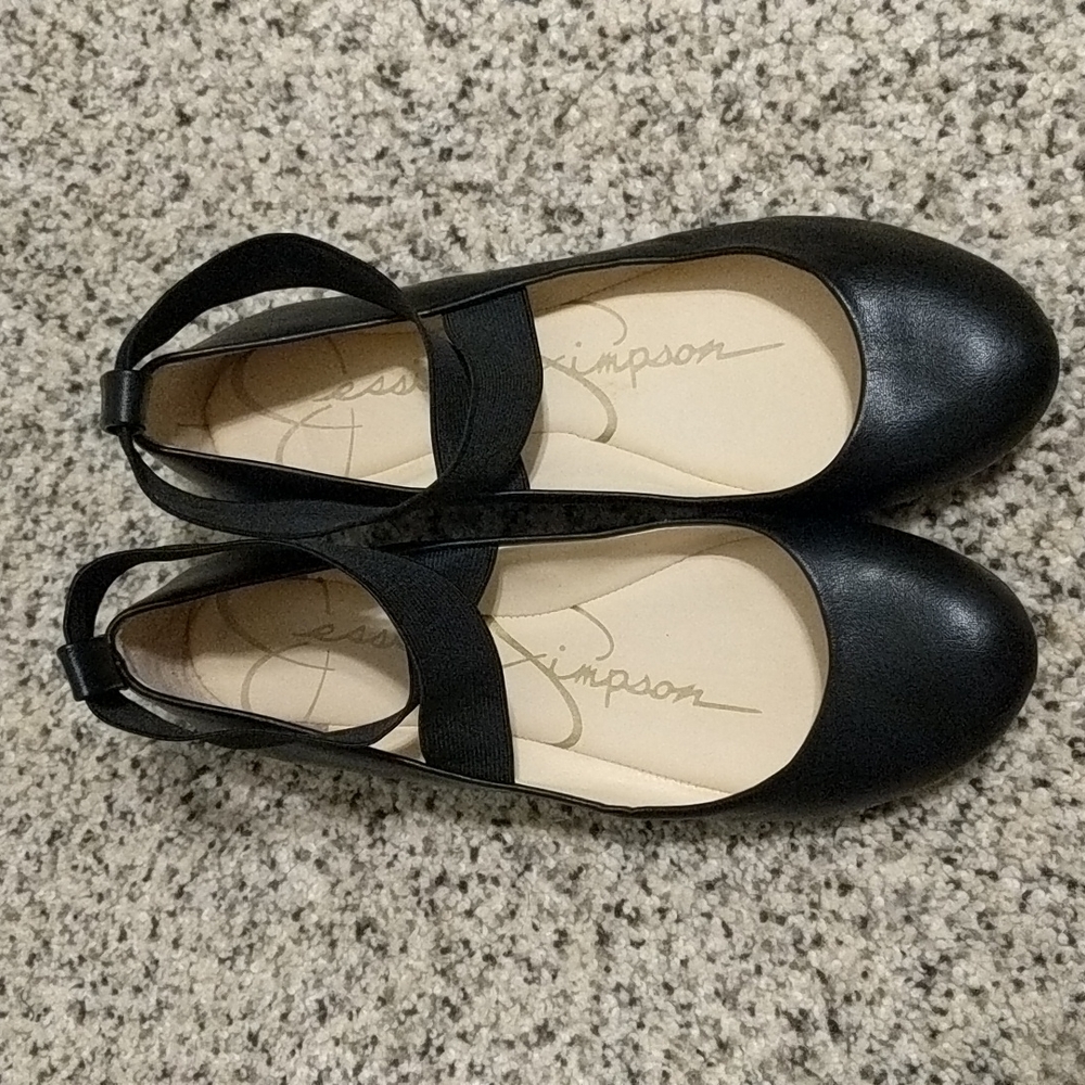 Jessica Simpson black ballet flat sz 7